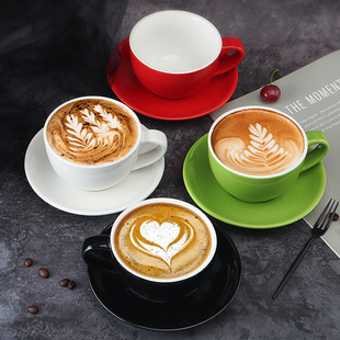 Cross-Border Ceramic Home Coffee Cup Creative Latte Art Luxury Gift Coffee Set with Logo Personalized Amazon Hot Seller