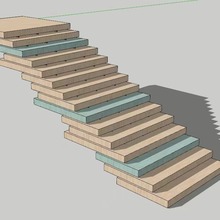 钢结构堆叠楼梯网红艺术楼梯设计施工建造一体化找广州毅源钢结构