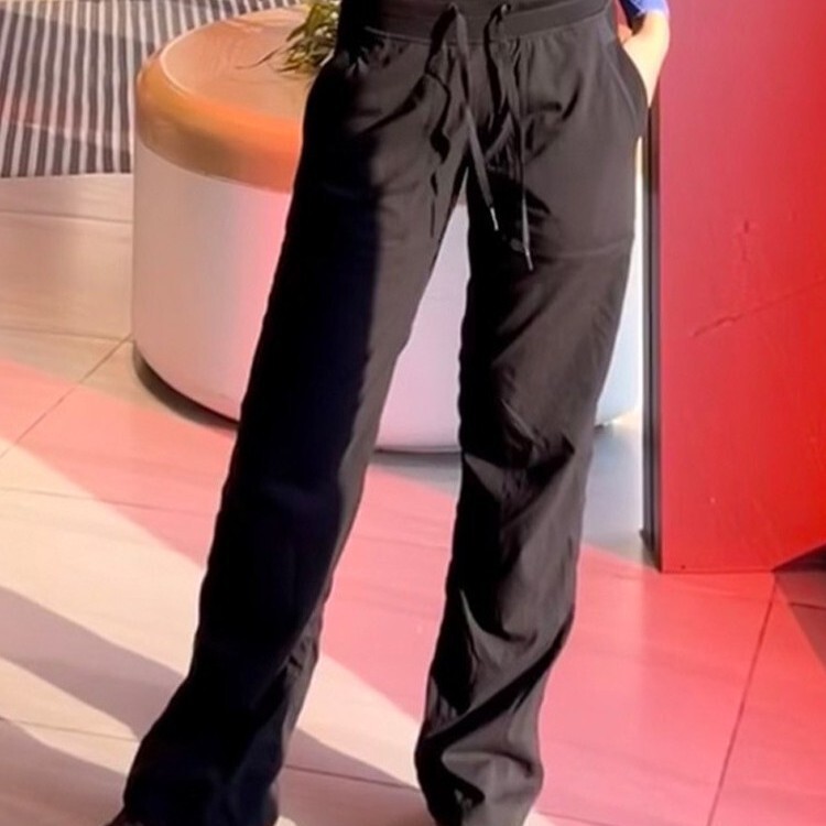 Lu Iux Sports Outdoor Quick-Dry Fabric Women's Drawstring Fashion Pants