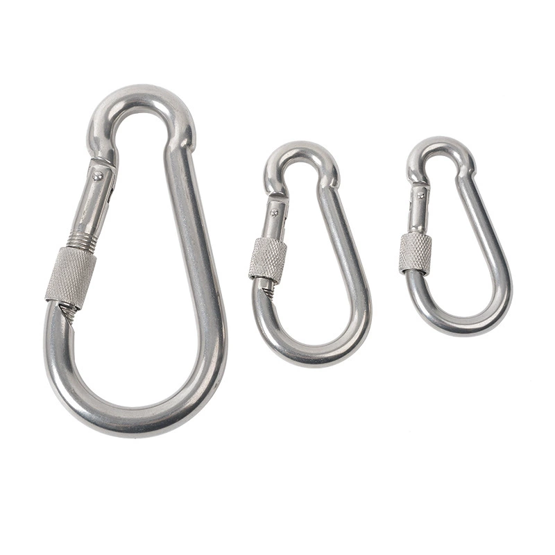 304 stainless steel spring buckle manufacturer supplies spring hook caravan buckle hoist buckle safety buckle femto spring buckle
