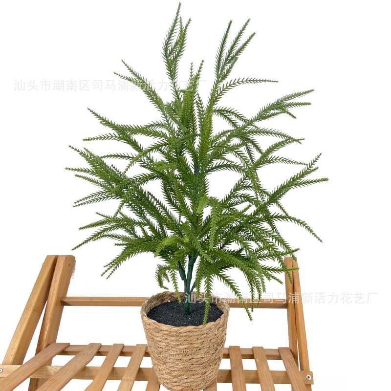国境を越えたアマゾンクリスマス装飾藤条1.8mシミュレーション手触りソフトPE緑植諾福克松藤条置物|undefined