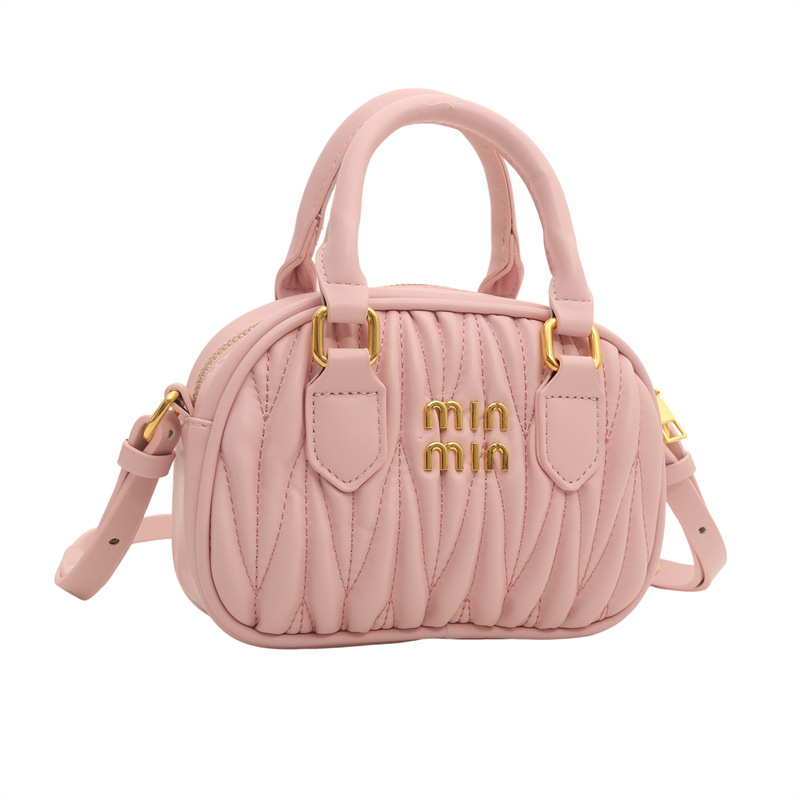 Niños bordados bolsas de almohada coreana pequeña princesa de viento plegable bolsas de bolos de mano de mujer de hombro único bolso de mochila de niña