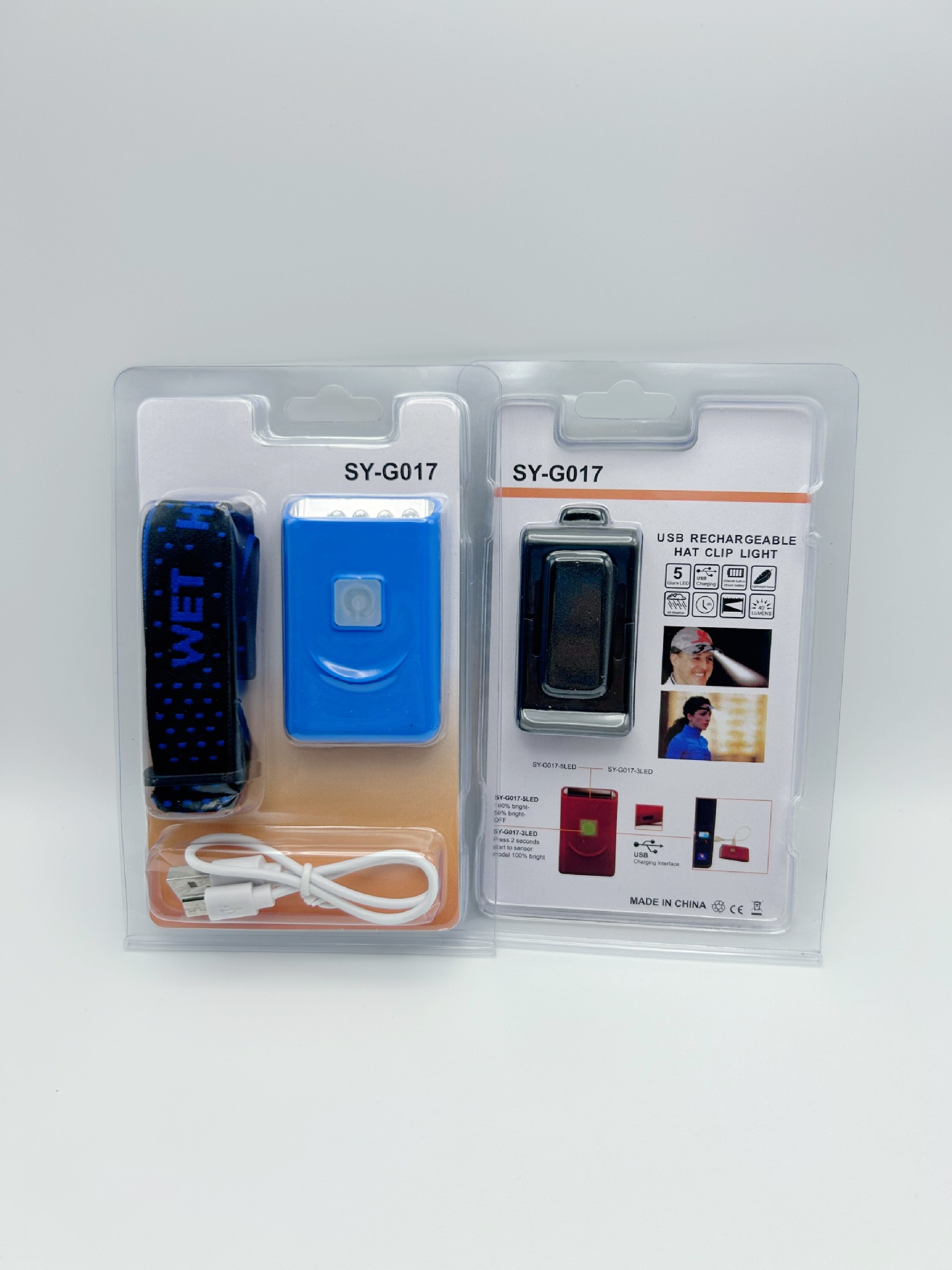 Lámpara de pesca LED conveniente, lámpara de sombrero con sensor de clip, batería de litio de gran capacidad especial para exteriores, súper batería de espera