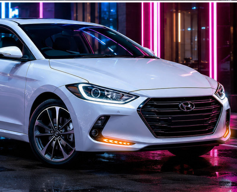 Suitable for 16-20 Models of Hyundai Elantra Daytime Running Lights, Hyundai Elantra Overseas Version Elantra Modified Lights
