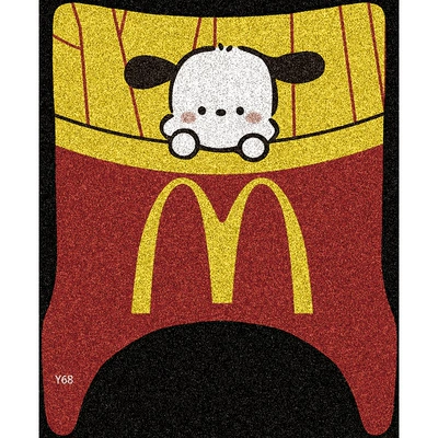 Electric vehicle foot mat, Waterproof and Non-Slip Pedal Mats - french-fries-dog