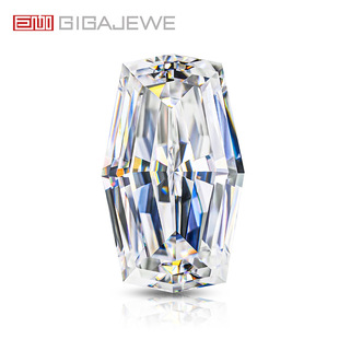 GIGAJEWE White D color wooden barrel cut moissanite with certificate waist code various specifications wholesale