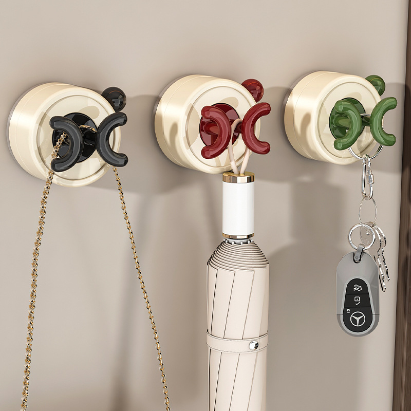 Soporte de enchufe de ventosa Toma de cocina montada en la pared de carga fuerte artefacto de almacenamiento de energía Gancho de enchufe sin perforación