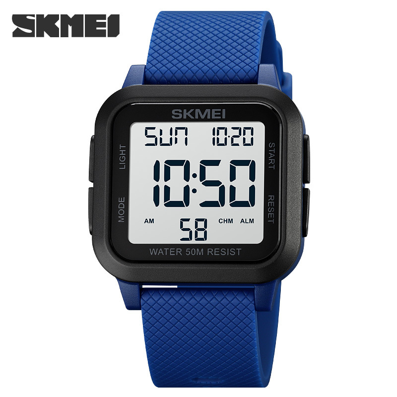 Skmei 1894 cuadrado multifuncional luminoso reloj de estudiante para hombres reloj electrónico deportivo impermeable para jóvenes