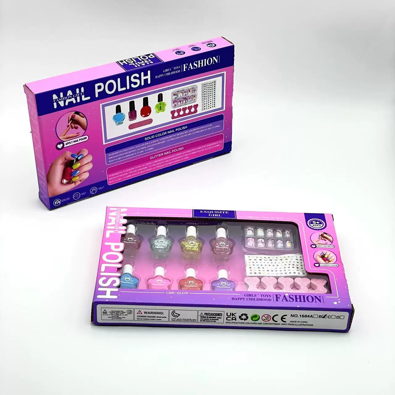 Nail polish for makeup, set for princess, (Cross-border trading)