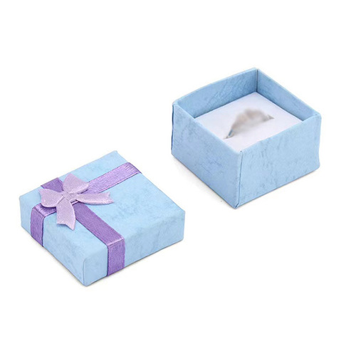 Yuncai 4*4 heaven and earth cover ring box earring box small packaging box jewelry packaging box jewelry box dropshipping