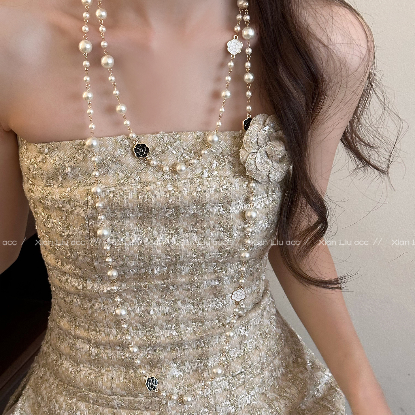 Delicate Two-tone Layered Necklace Gold And Silver Minimalist Chain_voghion.com