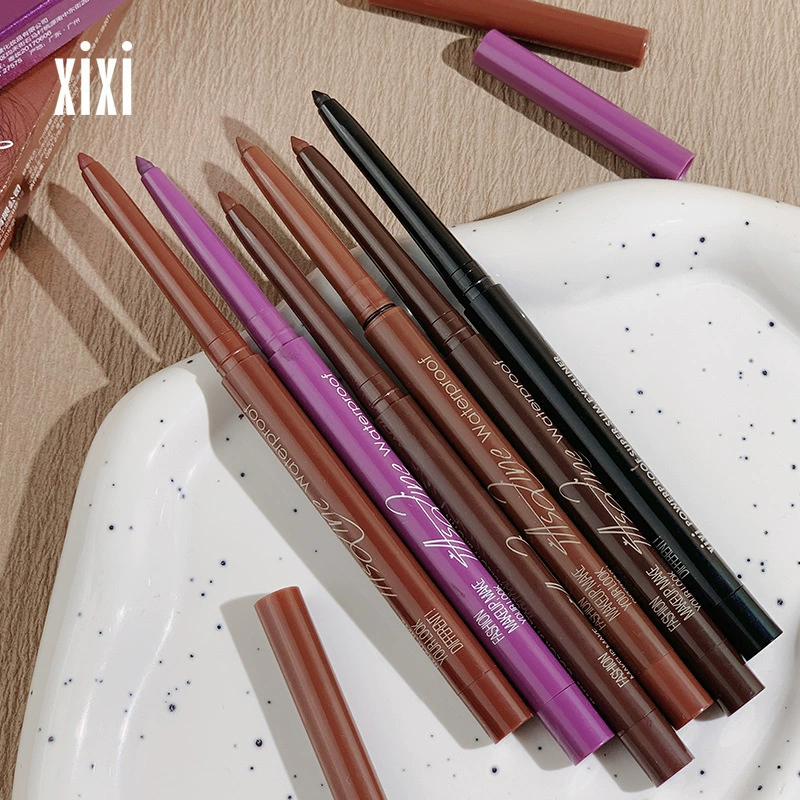 Гелевая подводка для глаз Makeup XIXI для начинающих женщин, долговечная, водостойкая, не размазывается, контурирует веки до матовой ручки шелкопряда.