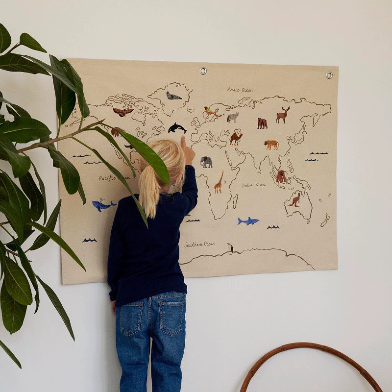 Скановая тканевая картина Nordic Art рисунки Тамбадж плед подвешиваемая картина настенное украшение детский дом животное вышивка холст настенное украшение для фотографий реквизит