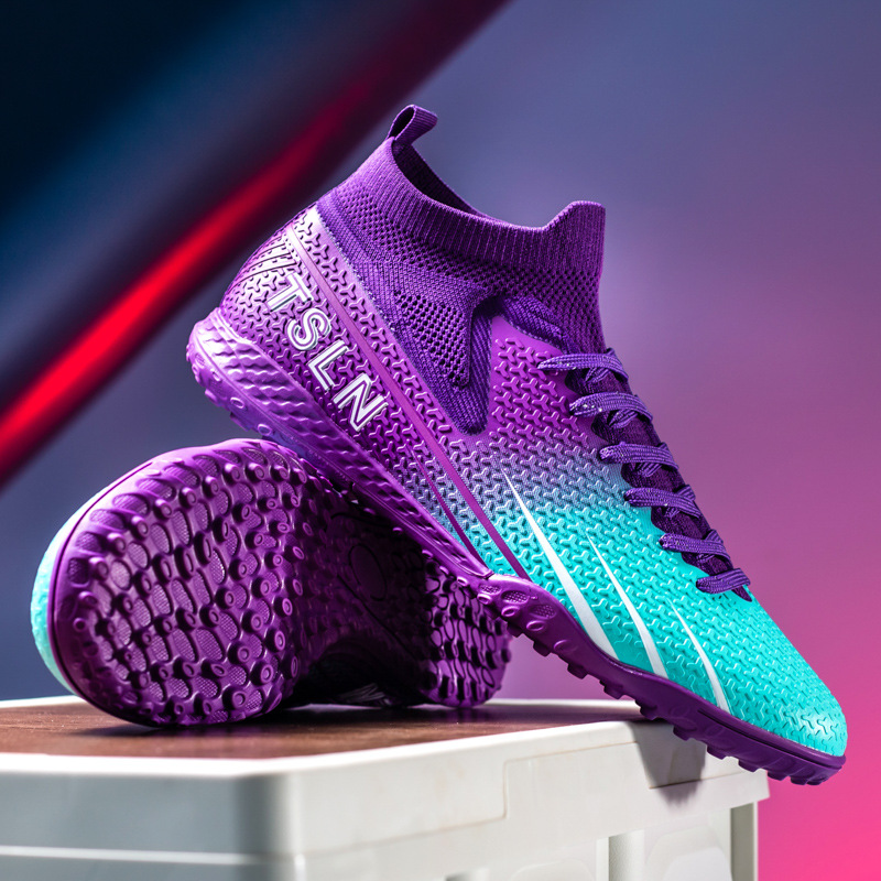 Copa del Mundo transfronteriza zapatos de fútbol para niños estudiantes adolescentes hombres mujeres TF ag