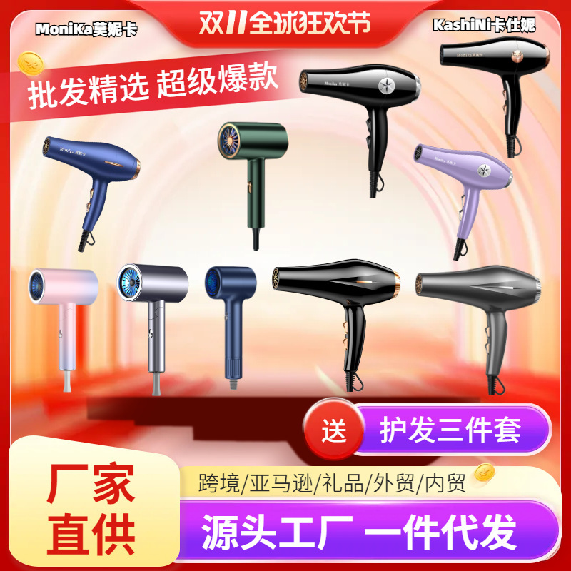 Monika Monica's Household Hair Dryer Hair Salon High-Power Quick-Drying Hair Dryer Cross-Border Amazon Dropshipping