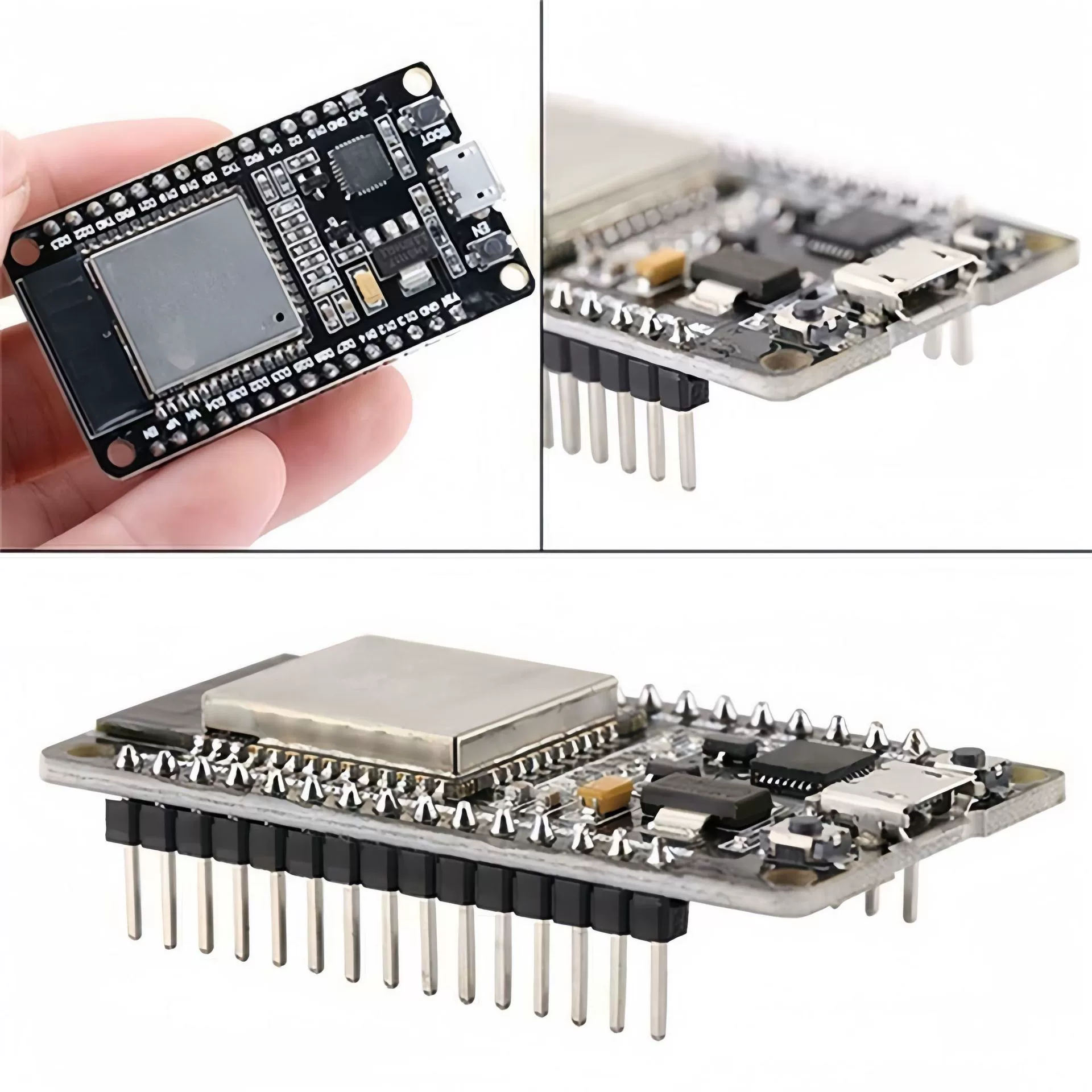 Development board (ESP32 CP2102) 30‑pin, Wi‑Fi + Bluetooth, micro/Type‑C USB