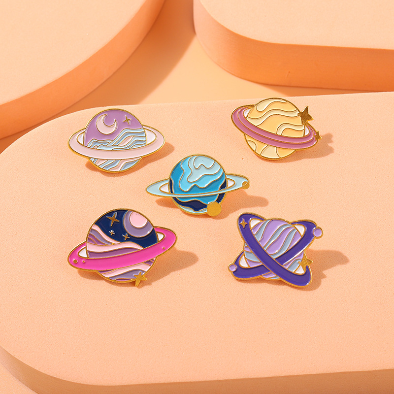 Brooches Classification Casual Pin Planet Alloy Plating Unisex Brooches