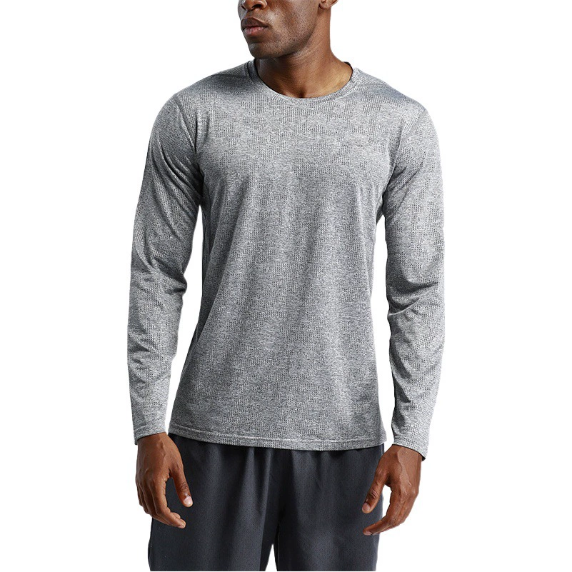 Фирменная спортивная футболка для быстрого высыхания мужская свободная фитнес-баскетбольная беговая спортивная одежда с длинными рукавами