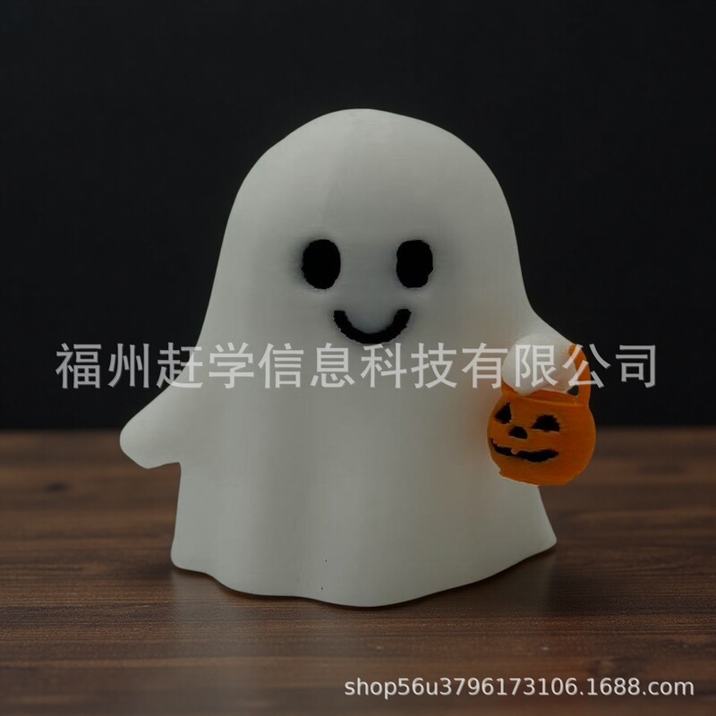 跨境热销3D打印万圣节南瓜小幽灵装饰品狂欢夜派变装摆件玩具批发|undefined