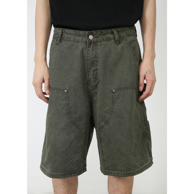 Mtlclothes Japanese Retro Fashion Brand Work Shorts Lumberjack Pants Summer Straight Loose Versatile Casual Pants Mtlclothes Japanese Retro Fashion Brand Work Shorts Lumberjack Pants Summer Straight Loose Versatile Casual Pants
