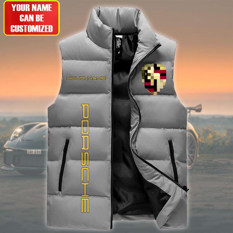 Cross-Border down Vest New Style Printed Fashion Jacket Sleeveless Warm Vest Sleeveless Jacket Pod