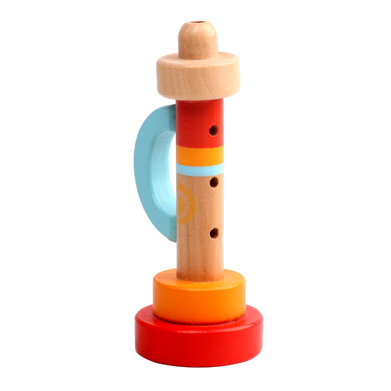 Madera Monthi bebés educación temprana tranquilizar campana de la cama Orf campana de la mano bebé agarrar campana campana instrumento musical juguete