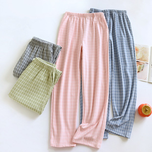 Home Pants Double-sided Velvet Pajama Pants Couple Autumn and Winter Loose Straight Pants Casual Mom and Dad Wearing Warm Pants
