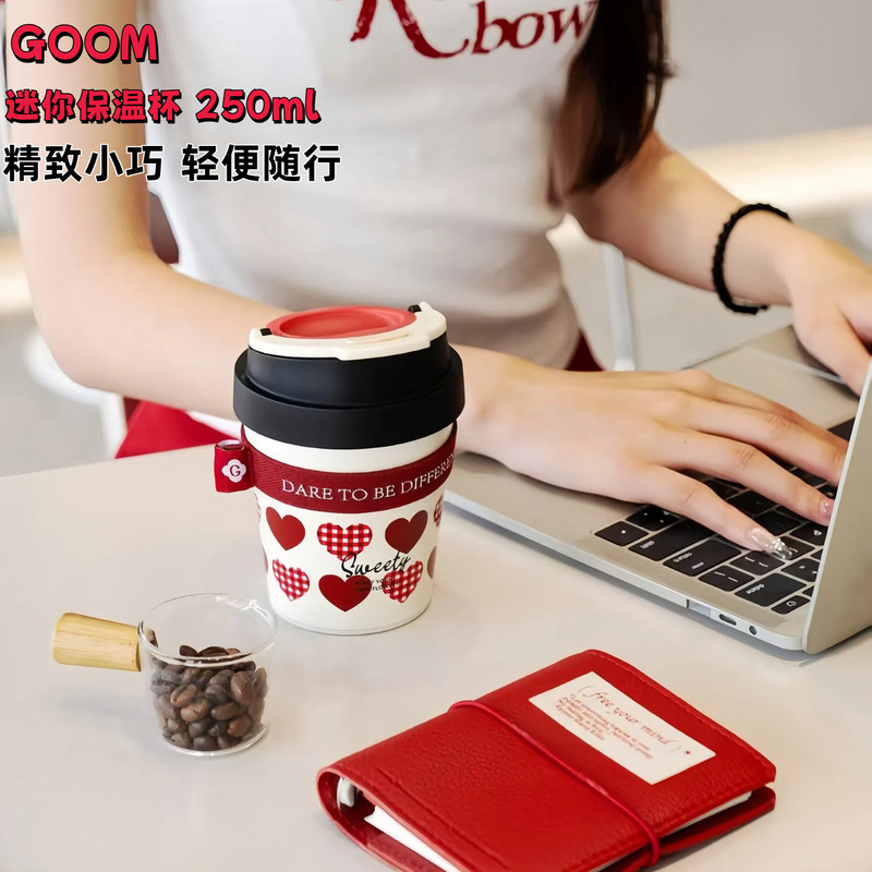 GOOM グーモ断熱コールドコーヒーカップ 2025 新しいコンパクトでポータブルな見栄えの良い卒業ギフト|undefined