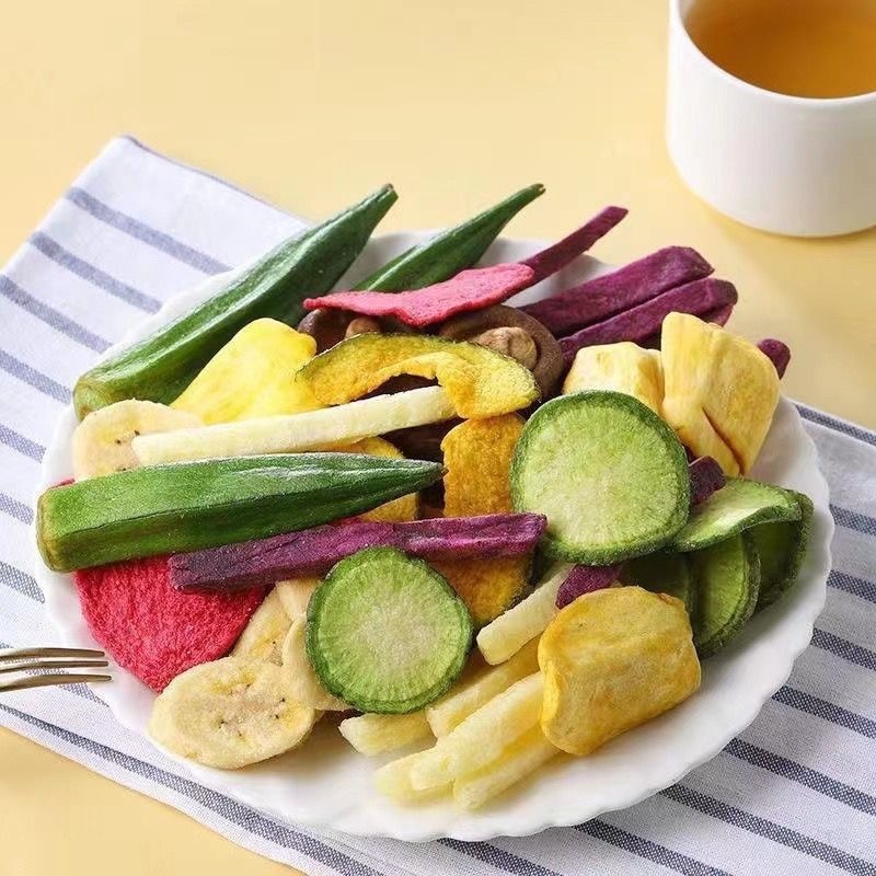 元气简餐综合果蔬脆片什锦蔬菜秋葵混合果蔬干零食礼包袋装果蔬干|undefined