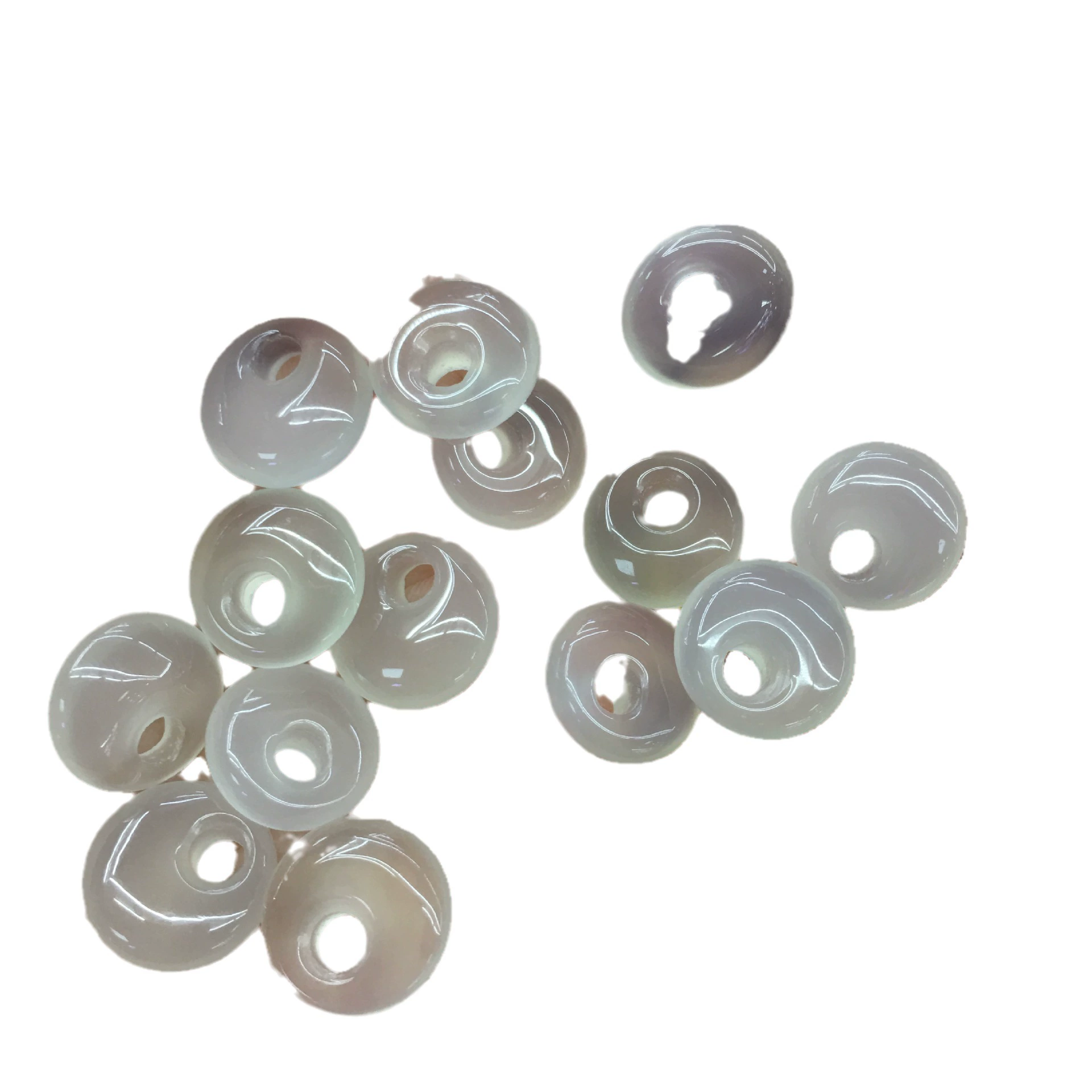 Natural ore jade, carved accessories white jade, agate accessory