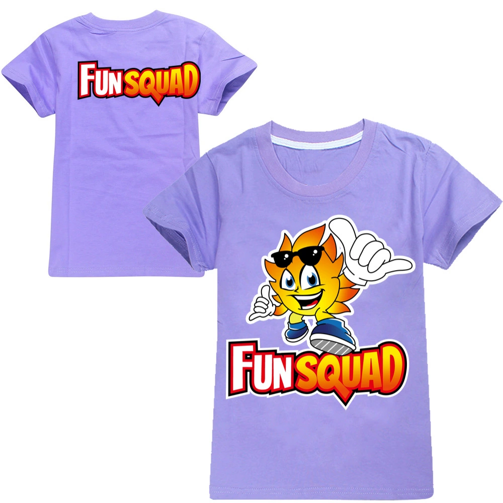 Children's cotton T-shirt Boy Fun Squad Gaming Cartoon T shirt Print Kids T-shirt Girl's Harajuku Summer 3D Short Sleeve T-shirt t-shirt in kid	