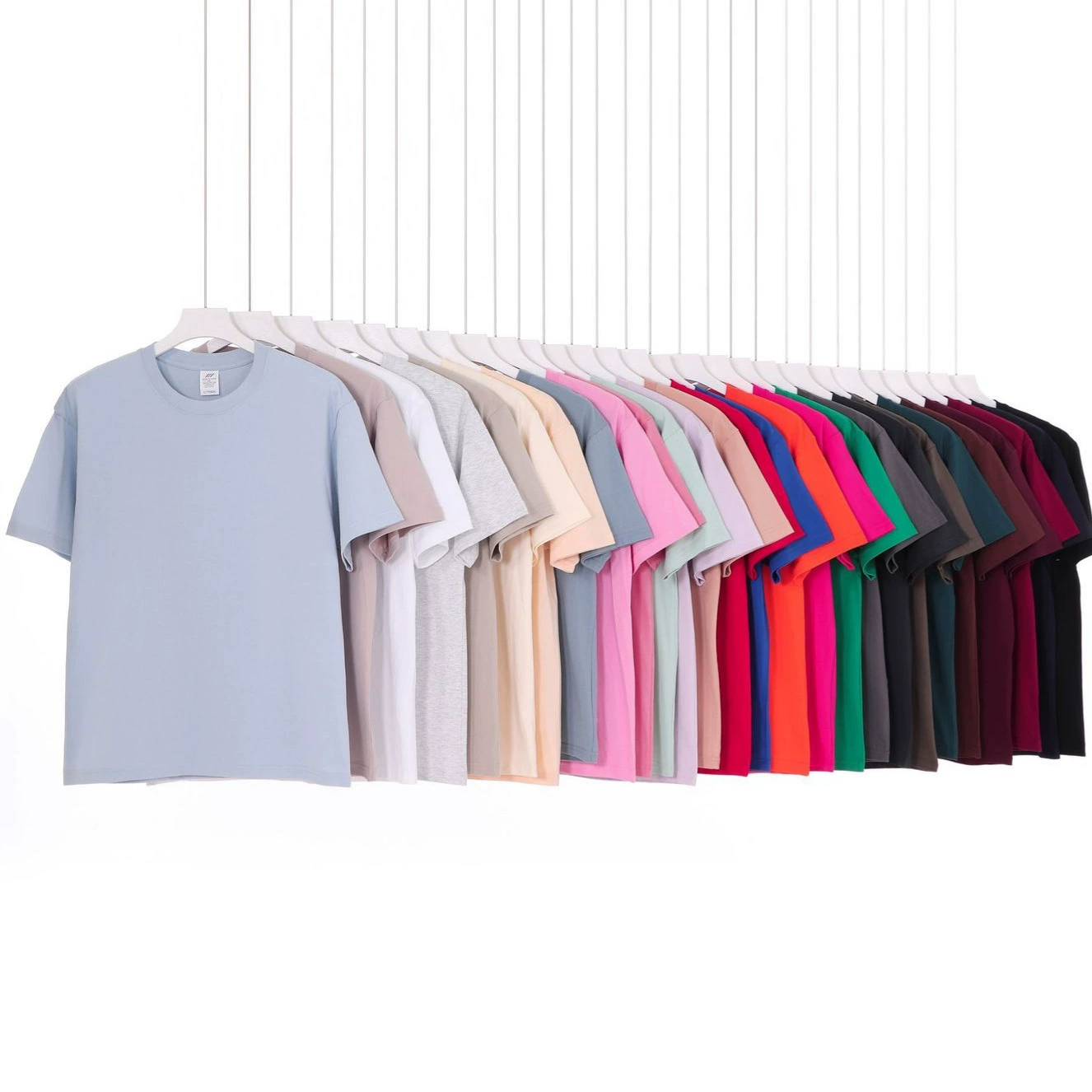 Летняя Плотная хлопковая Футболка Live Explosions 230 г с короткими рукавами на плечо, Мужская однотонная свободная Базовая футболка с круглым вырезом, Женская