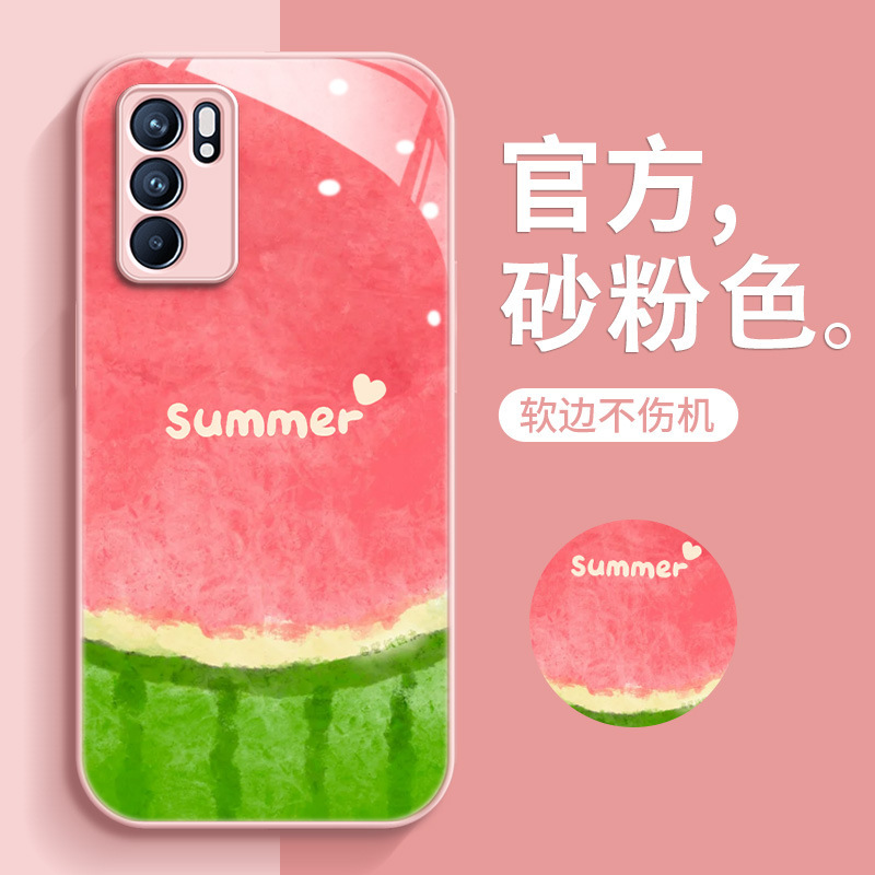 Watermelon opporeno12 Phone Case for Reno11 New Reno8 Simple R17 All-inclusive K10 Protective Case