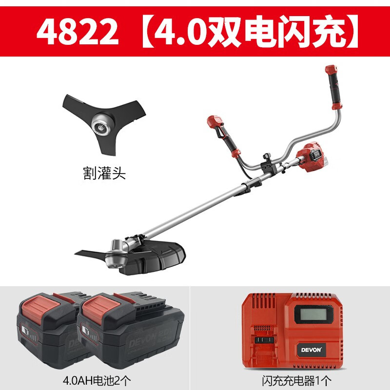 Daiyou Daiyou cortadora de césped eléctrica sin escobillas recargable multifuncional para cortar césped, cortar césped, eliminar hierbas y cortar riego