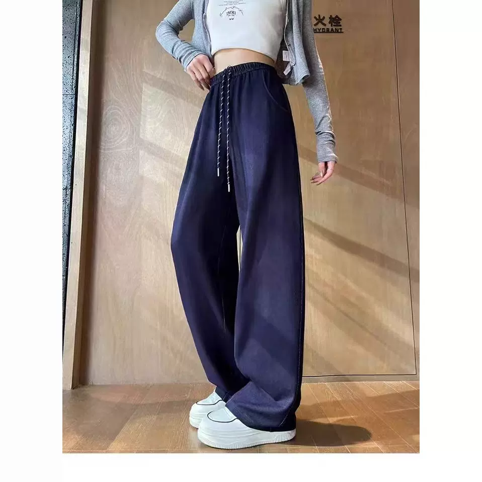 2025秋冬季新款牛仔阔腿裤立体腰设计长裤款式多颜色可选现货批发