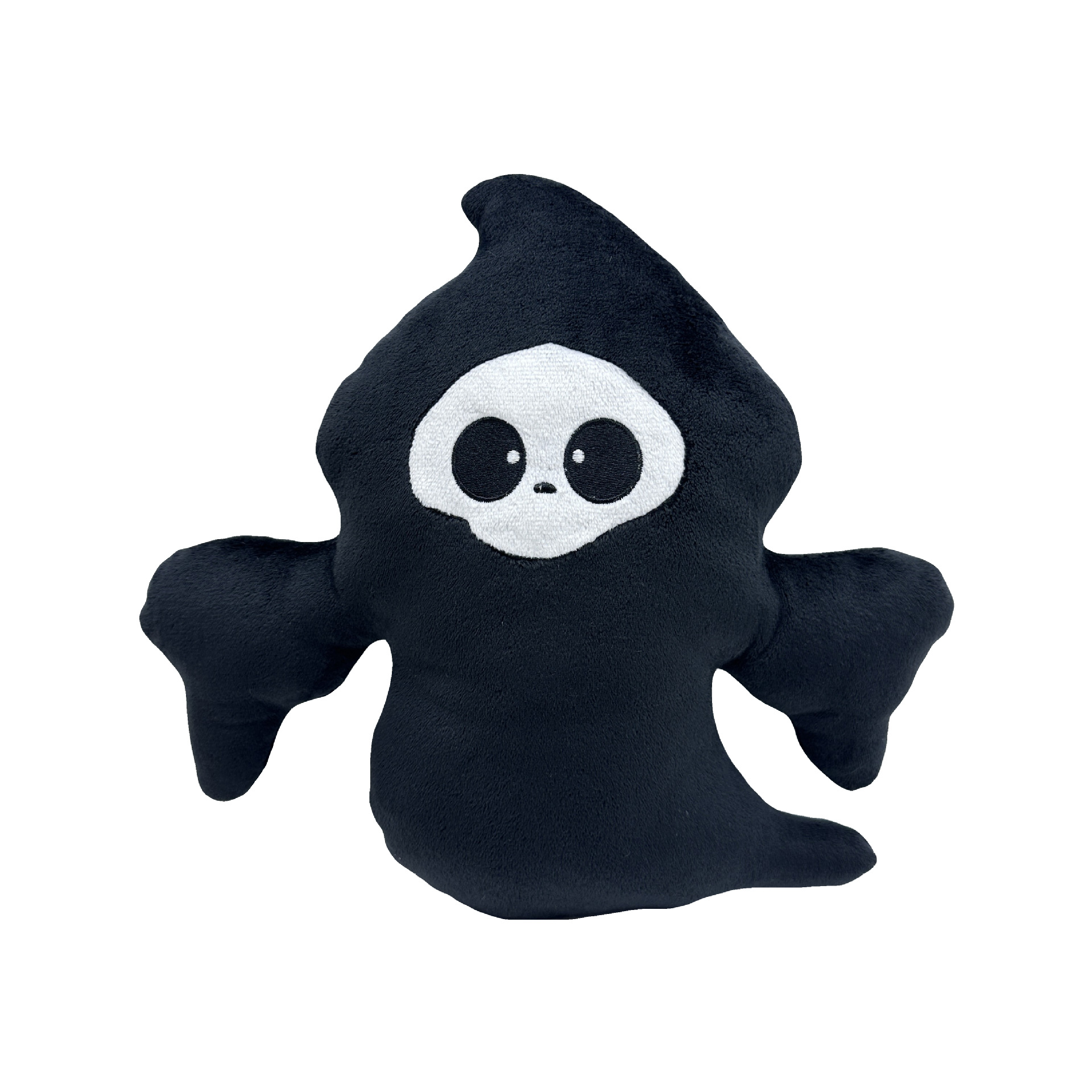 新款 Halloween ghost plush 万圣节黑色幽灵鬼脸公仔毛绒玩具