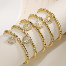 �Ĺ� �羳ʱ�аٴ�ͭ��18K���ʯʥĸ�����ǵ�׹����ŮС��������