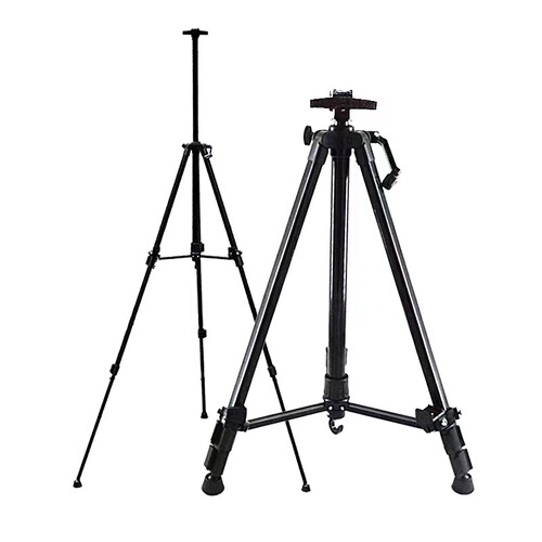 Easel painting bracket type metal small hand-cranked easel telescopic folding sketch easel sketch drawing board advertising stand