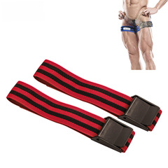 BFR blood flow restriction leg strap weightlifting exercise muscle blood occlusion elastic band restrictive band