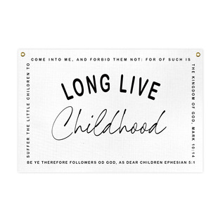 50*75CM������ �羳���N LONG LIVE CHILDHOOD �ߴ�ɶ� ��D