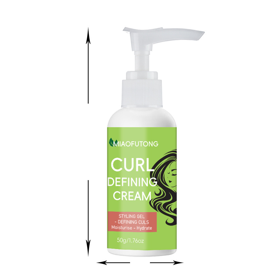 Especial transfronterizo para CURLDEFINING CREAM Crema de cabello rizado hidratante y esponjoso, modelado y modelado sin elastina dura image 7