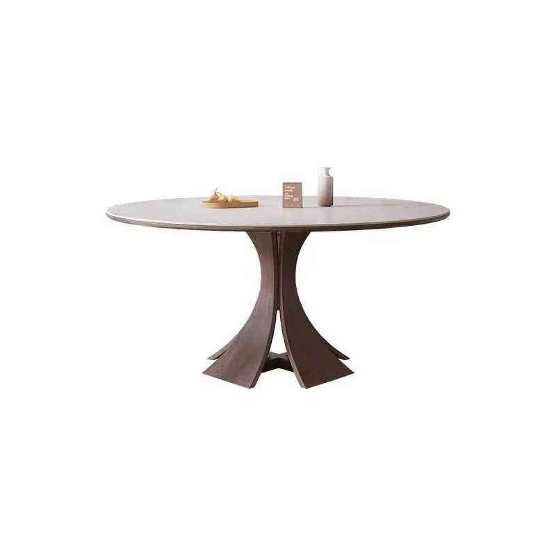Mesa de comedor de 1.2m de tablero de roca blanca mate