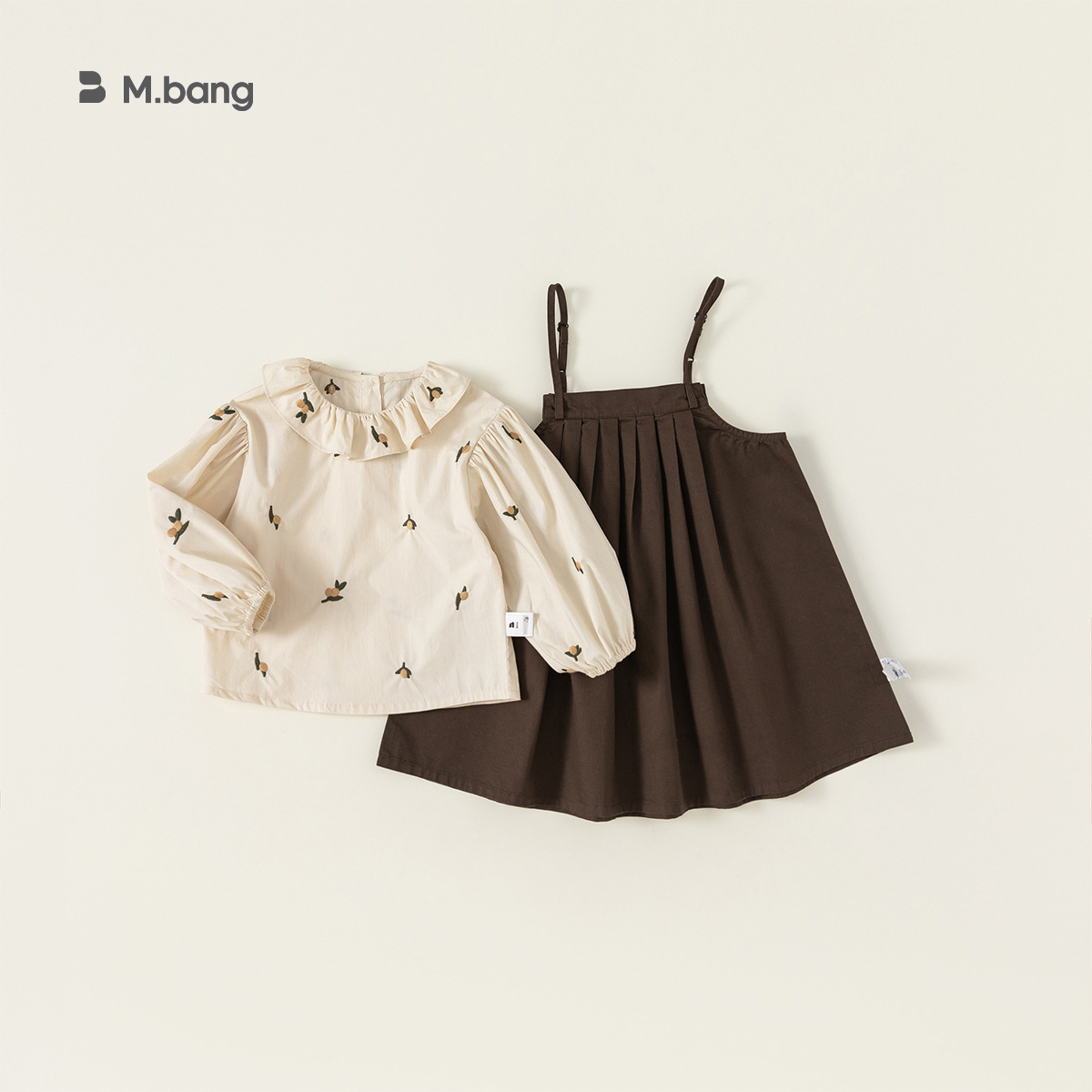 Babycity ropa de primavera para niñas traje estilo preppy camisa falda de la Liga de dos piezas ropa para niños QT23156