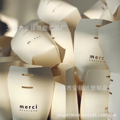 Merci solid color chocolate ins wedding candy jewelry gift souvenir gift box Korean cute paper box can be printed