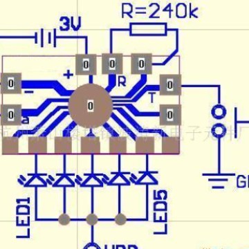 IC130*93707726波涛元厂供应闪灯芯片 五灯8功能 还有ON OFF功能