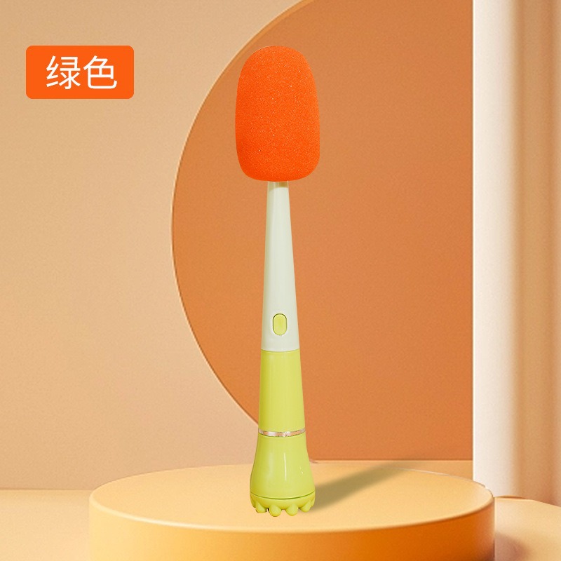 Hogar multi-funcional botella boca taza cepillo de lavado mango largo zanahoria taza cepillo extraíble tres en uno biberón pezón cepillo de limpieza