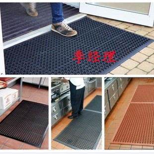 An Hotel Kitchen Restaurant Anti-Slip Mat 1.5* 0.9m Promotional Price Hydrophobic Rubber Floor Mat with Holes Qingdao Manufacturer