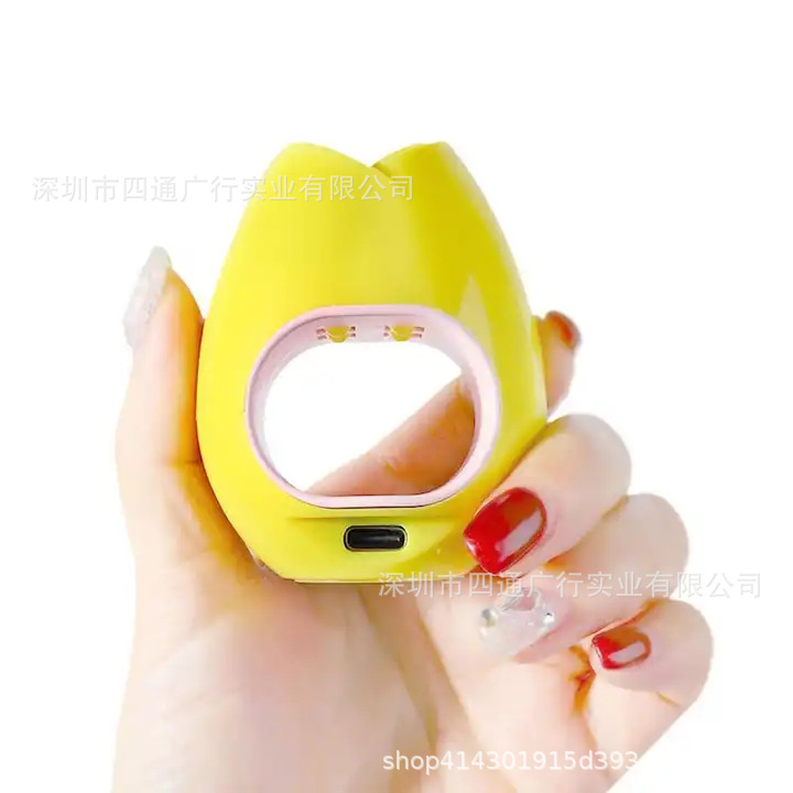 Mini lámpara de uñas rosa 16W, 4 LEDs, USB, secado rápido para manicura