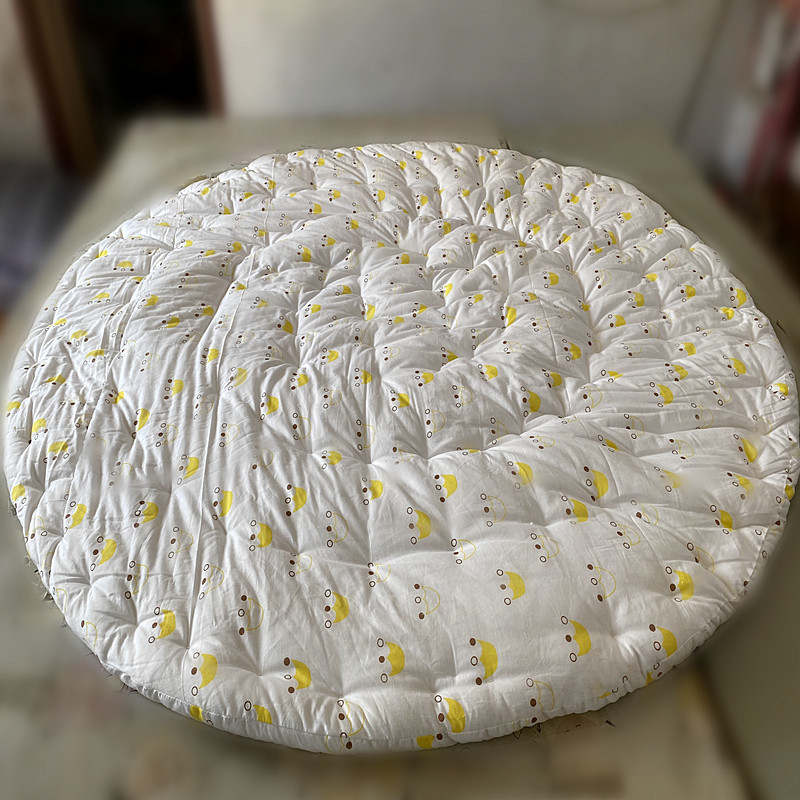 Cotton Round Bed Cotton Mattress Quilt Xinjiang Cotton Wool Handmade Round Quilt Double Round Mattress Round Mattress