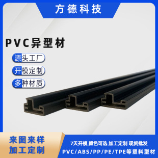 Factory production PVC plastic profile plastic card board high-gloss cold top extrusion special-shaped material drawing sample processing